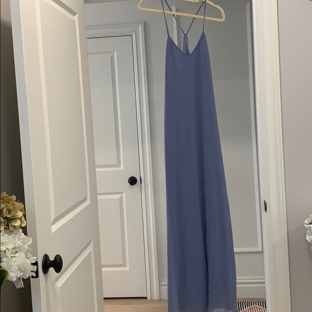 Amsale Nouvelle spaghetti strap Bridesmaid dress